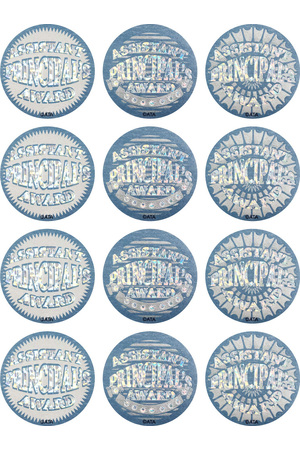 Assistant Principal's Silver Foil Award Stickers - Pack of 72