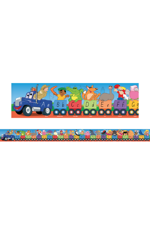 Aussie Alphabet Road Train (NSW Foundation Font) Large Self Adhesive Repositional Border