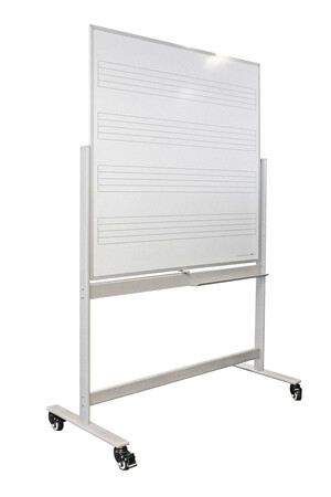 Visionchart Mobile Music Whiteboard (1200 x 1200mm)
