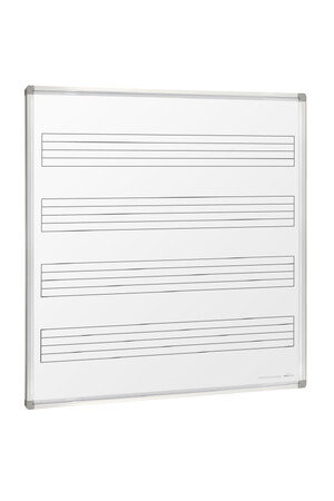 Visionchart Magnetic Porcelain Music Board (1200 x 1200mm) - Wall Mounted