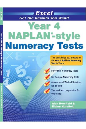 Excel NAPLAN* Style Numeracy Tests - Year 4