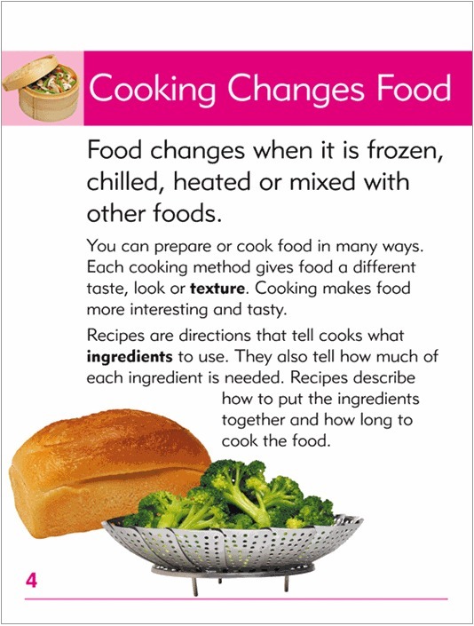 Go Facts Food Cooking and Change Blake Education Educational