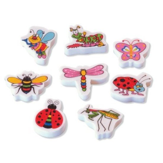 Garden Bugs Erasers Pack of 100 Australian Teaching Aids