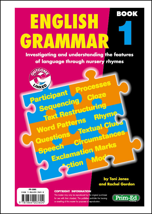 English Grammar - Book 1: Ages 5-6 - R.I.C. Publications Educational