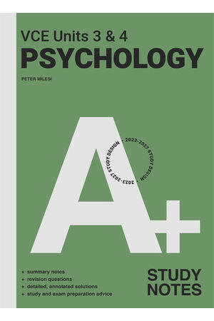 A+ VCE Psychology Units 3 & 4 Study Notes