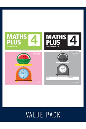 Maths Plus NSW Edition - Student and Assessment Book Value Pack: Year 4