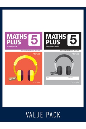 Maths Plus NSW Edition - Student and Assessment Book Value Pack: Year 5