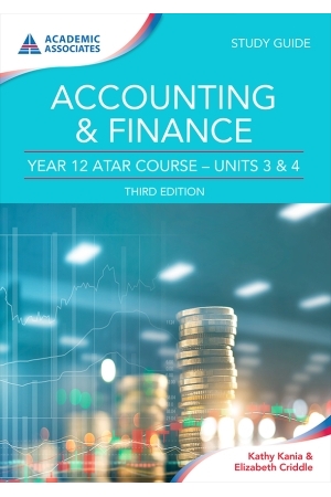 Year 12 ATAR Course Study Guide - Accounting & Finance Third Edition