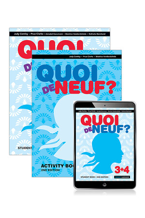 Quoi de Neuf? 3+4: Student Book, eBook & Activity Book (Print & Digital) - 2nd Edition 