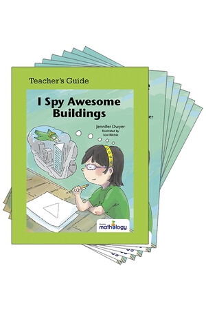 Mathology Little Books - Geometry: I Spy Awesome Buildings (6 Pack with Teacher's Guide)