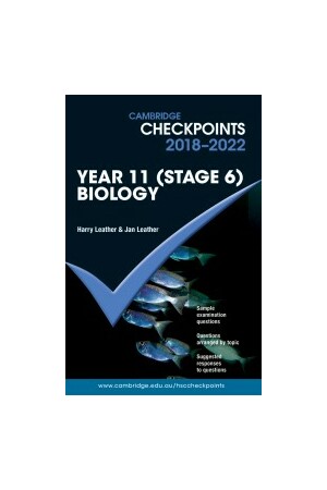Cambridge Checkpoints - Biology Year 11 Stage 6 (2018-22)