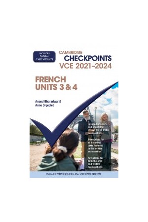 Cambridge Checkpoints VCE French Units 3&4 2021-2024 (Print & Digital)