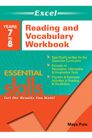 Excel Essential Skills - Reading and Vocabulary Workbook: Years 7-8