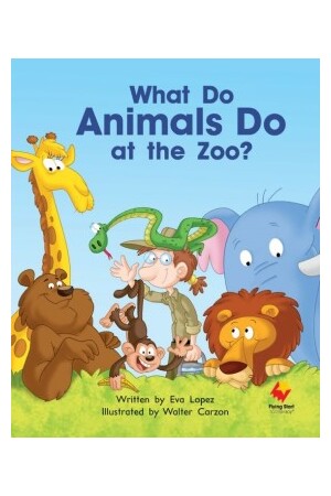 Flying Start to Literacy Shared Reading: Big Books - What do Animals do at the zoo? (Pack 5)