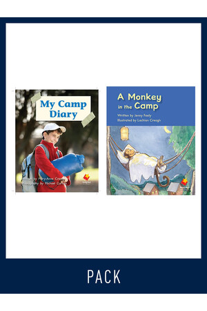 Flying Start to Literacy: Guided Reading - My Camp Diary & A Monkey in the Camp - Level 5 (Pack 5)
