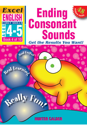Excel Early Skills - English: Book 4 - Ending Consonant Sounds