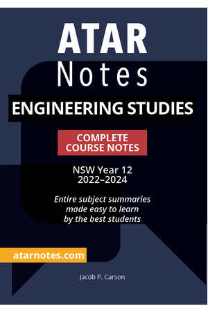 ATAR Notes HSC - Year 12 Complete Course Notes: Engineering Studies
