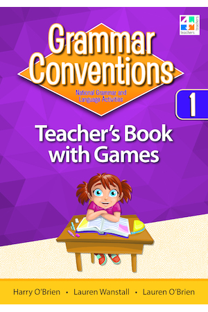 Grammar Conventions - Teacher's Book with Games: Year 1