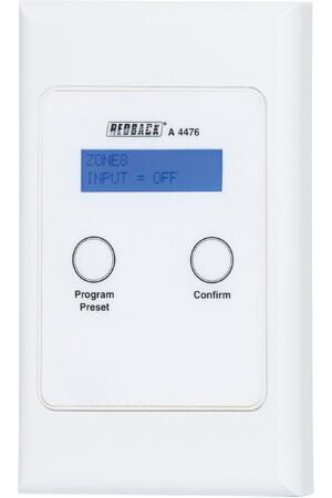 Redback Preset Selection Wallplate suits A4480B
