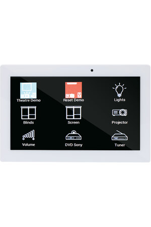 Redback Programmable Universal 7" Touchscreen Wallplate - White