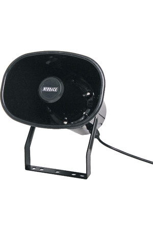 Redback 10W 100V EWIS IP66 Black Plastic Horn PA Speaker