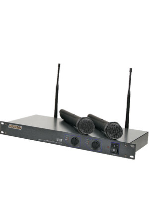 Redback UHF Wireless Microphone System 2 Ch With Two Handheld Mics
