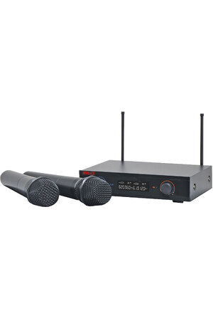 Redback UHF Wireless Microphone System 2 Ch With Two Handheld Mics