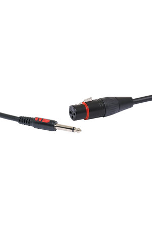 Redback 5m 3 Pin Female XLR to 6.35mm Jack Microphone Cable