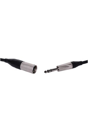 Amphenol 6m 3 Pin Male XLR to 6.35mm Jack TRS Microphone Cable