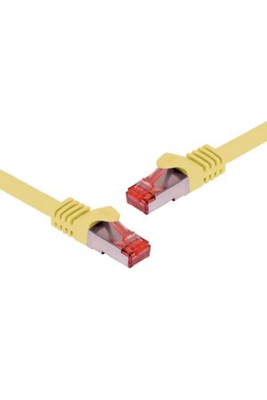 Dynalink Yellow 0.5m Cat6a SSTP Ethernet Patch Cable