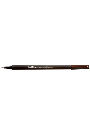 Artline Supreme Fineliner Pens (0.4mm) - Pack of 12: Dark Brown