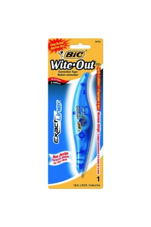 Bic Correction Tape - Wite-Out Exact Liner: 5mmx6m (Pack of 6)