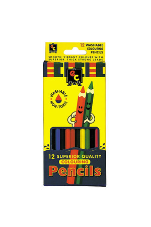 Washable Colouring Pencils - Set of 12