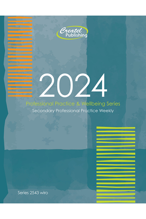 Professional Practice Secondary Planner 2024 (Weekly) - Wiro Bound