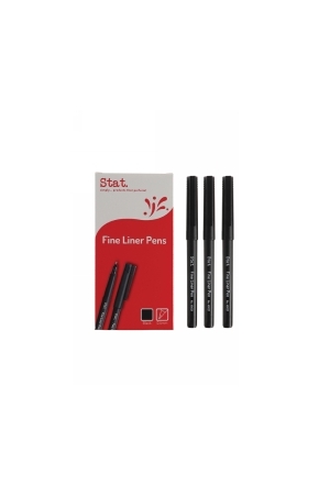 Pen Fineliner 0.4mm Fibre Nib: Black (Box of 12)