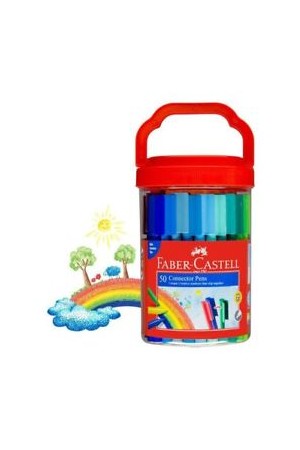Faber-Castell Markers - Connector Pens: Bucket (Pack of 50)