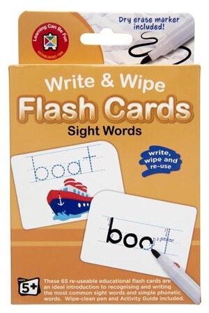 Write & Wipe Flash Cards - Sight Words