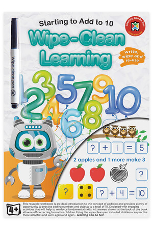 Wipe-Clean Learning Starting To Add To 10