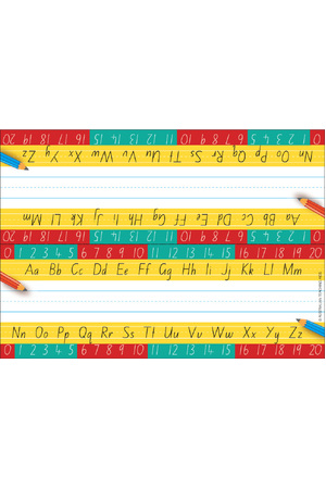 Alphabet and Numbers NSW Foundation Font - Pack of 35 (CARD)