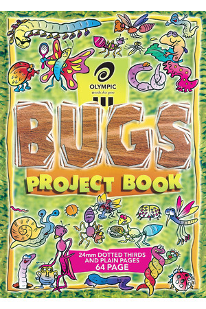 Olympic Project Book 335x245mm (Bugs) - 24mm Dotted Thirds: 64 Pages (Pack of 20)