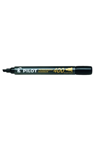 Pilot Markers - 4.00mm Permanent SCA-400 (Chisel Tip Broad): Black (Box of 12)