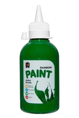 Rainbow Paint Junior Acrylic Paint 250mL - Brilliant Green