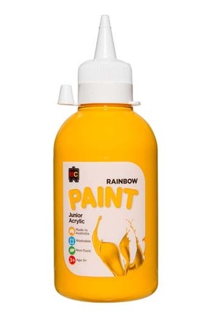 Rainbow Paint Junior Acrylic Paint 250mL - Warm Yellow
