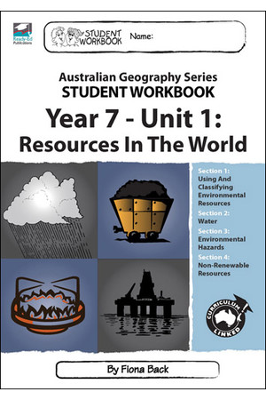 Australian Geography Series - Student Workbook: Year 7 (Unit 1 - Resources in the World)