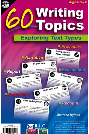 60 Writing Topics - Ages 5-7