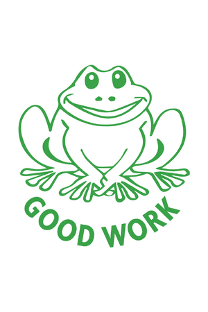 Good Work Frog Merit Stamp (Previous Design)