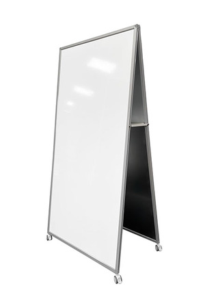 Visionchart Whiteboard Porcelain ALPHA Mobile Double Sided 1800x900mm
