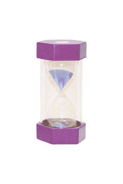 Small Coloured Sand Timer - Purple: 15 Minutes