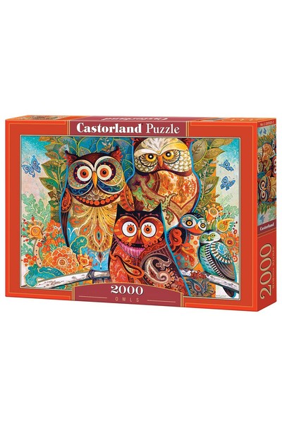 2000 Piece Puzzle - Castorland Owls