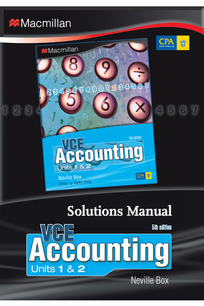 VCE Accounting: Units 1&2 - Solutions Manual DVD (Fifth Edition)